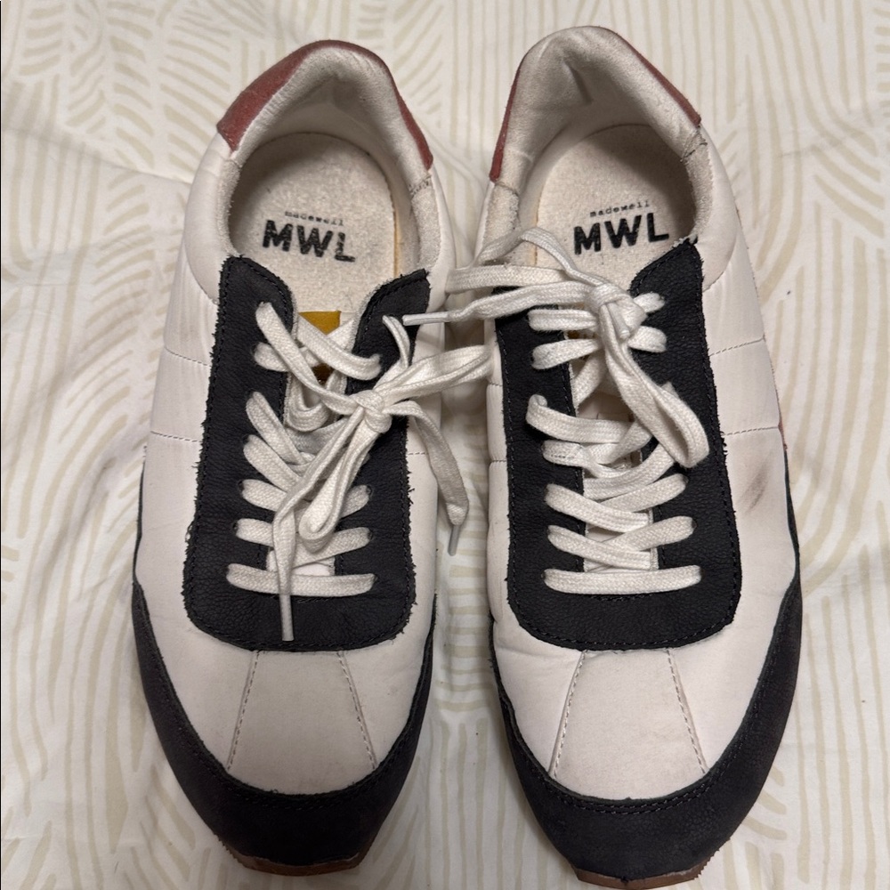 Madewell League White and Grey Sneakers